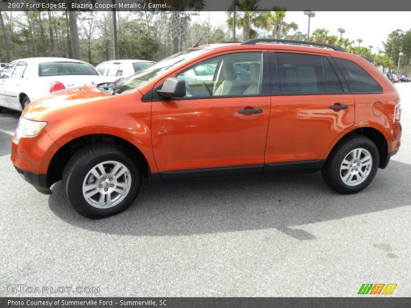 Blazing Copper Metallic / Camel 2007 Ford Edge SE