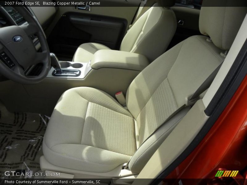Blazing Copper Metallic / Camel 2007 Ford Edge SE