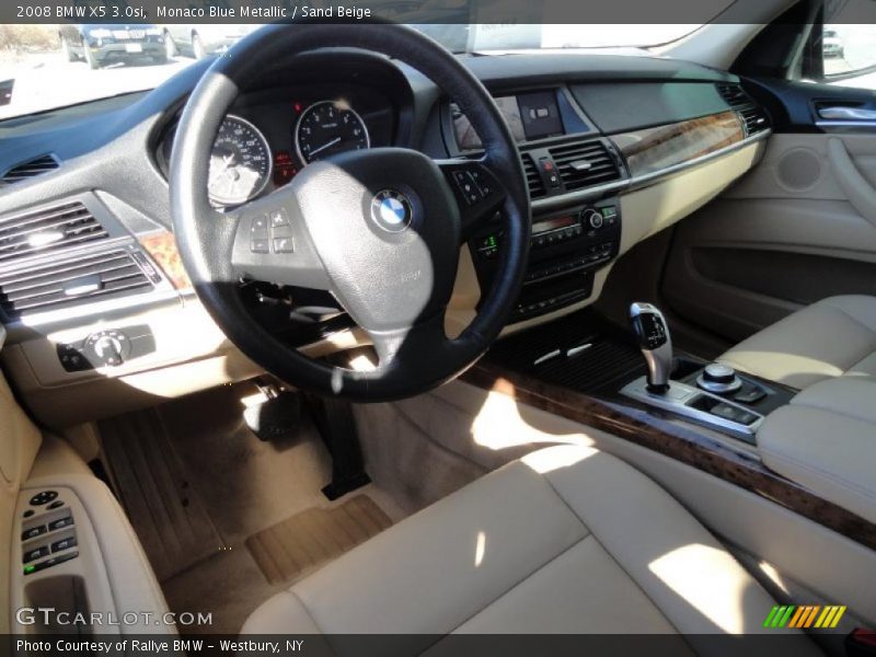Monaco Blue Metallic / Sand Beige 2008 BMW X5 3.0si