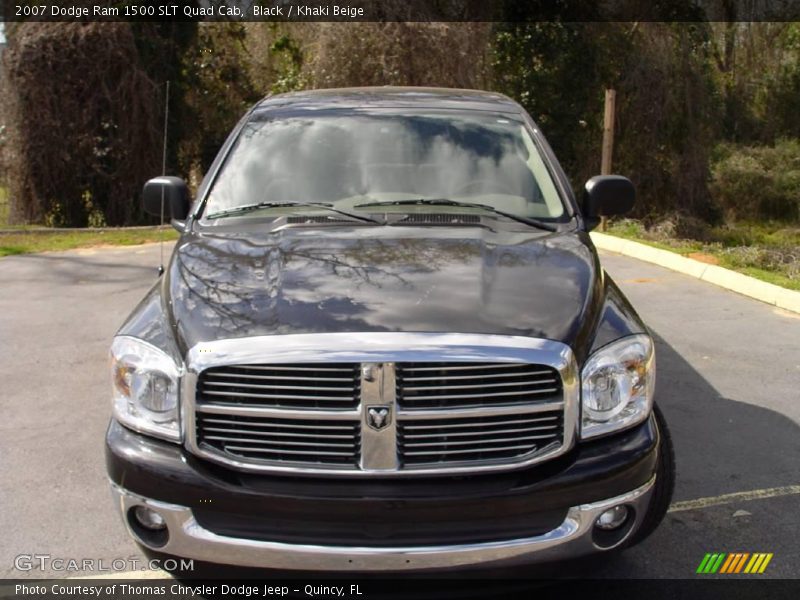 Black / Khaki Beige 2007 Dodge Ram 1500 SLT Quad Cab