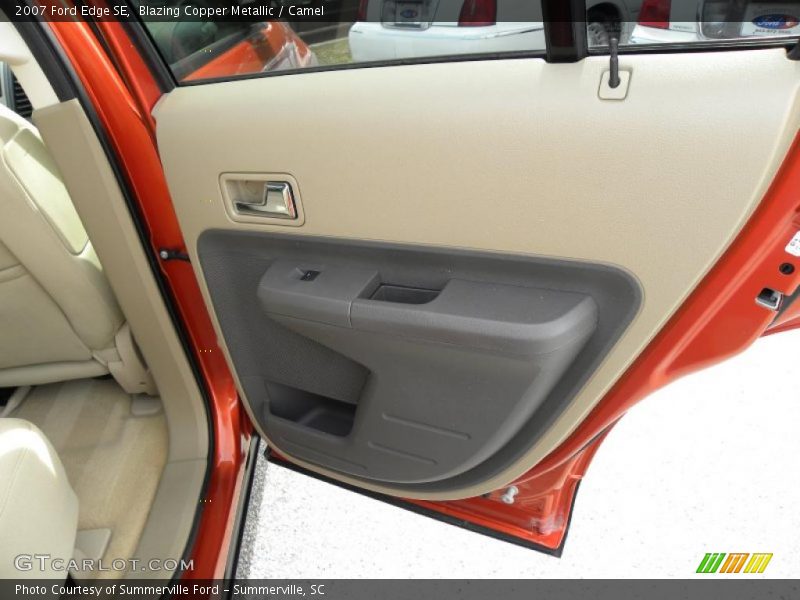Blazing Copper Metallic / Camel 2007 Ford Edge SE