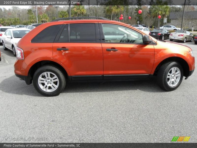 Blazing Copper Metallic / Camel 2007 Ford Edge SE