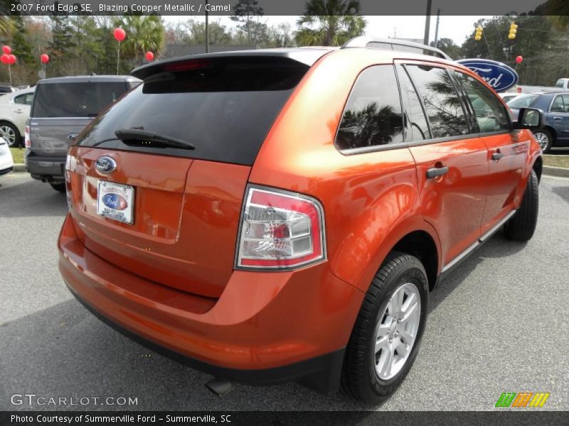Blazing Copper Metallic / Camel 2007 Ford Edge SE