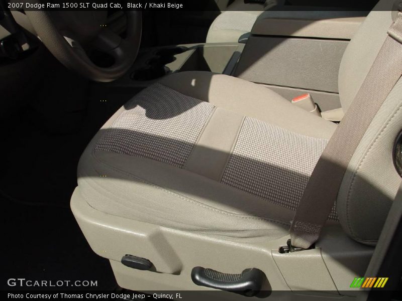 Black / Khaki Beige 2007 Dodge Ram 1500 SLT Quad Cab