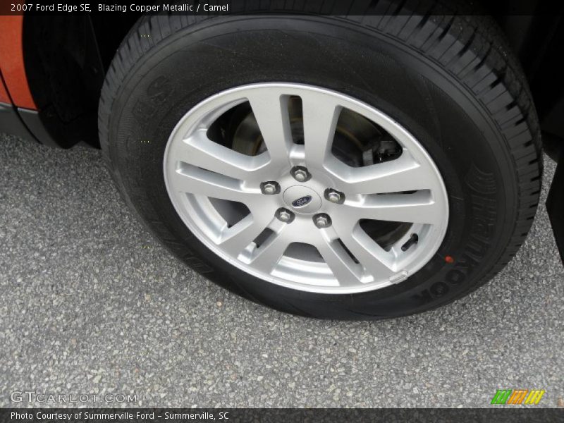 Blazing Copper Metallic / Camel 2007 Ford Edge SE