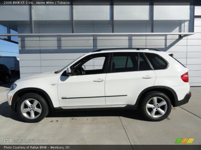 Alpine White / Tobacco 2008 BMW X5 3.0si