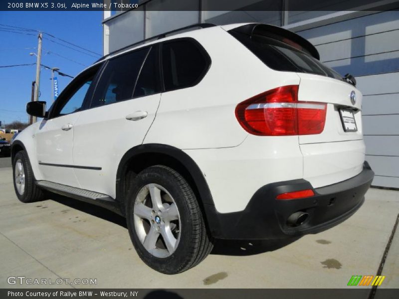 Alpine White / Tobacco 2008 BMW X5 3.0si