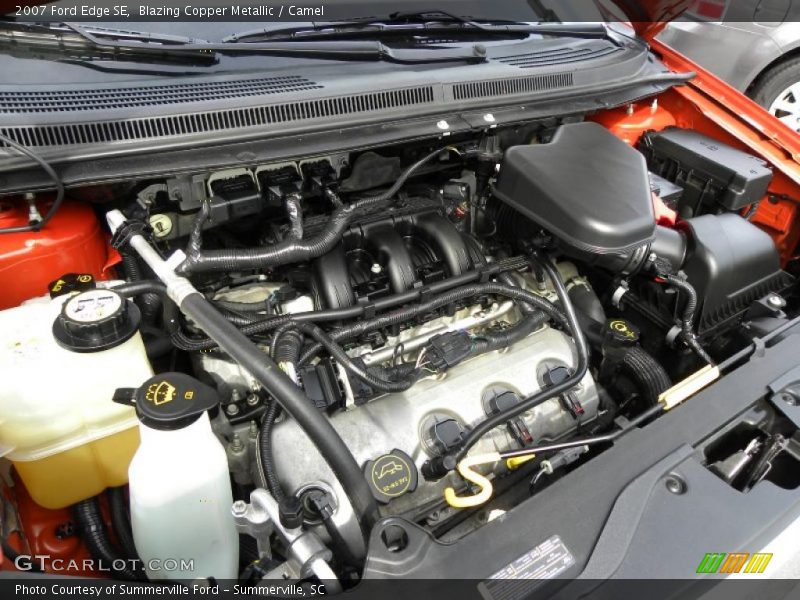 Blazing Copper Metallic / Camel 2007 Ford Edge SE