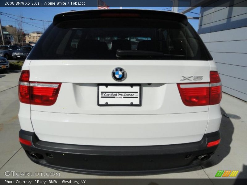 Alpine White / Tobacco 2008 BMW X5 3.0si