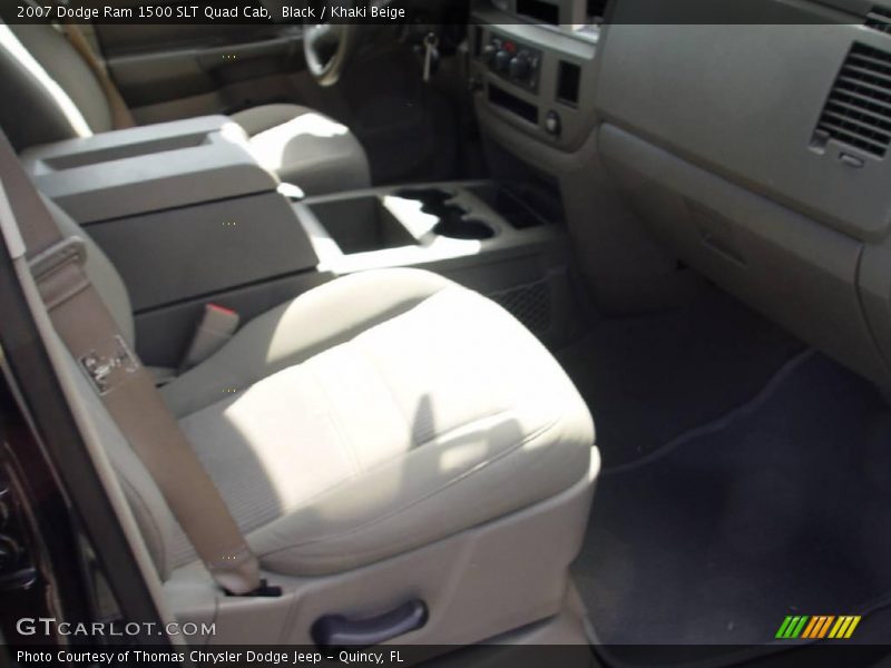 Black / Khaki Beige 2007 Dodge Ram 1500 SLT Quad Cab