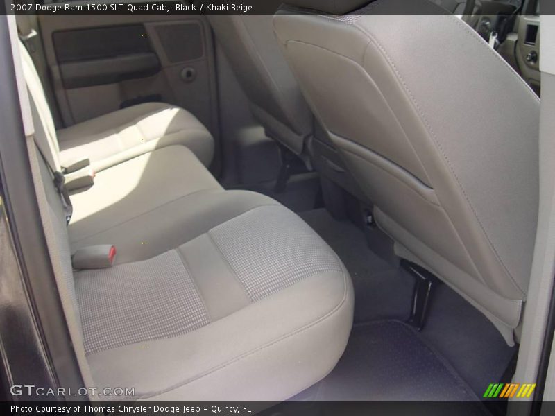 Black / Khaki Beige 2007 Dodge Ram 1500 SLT Quad Cab