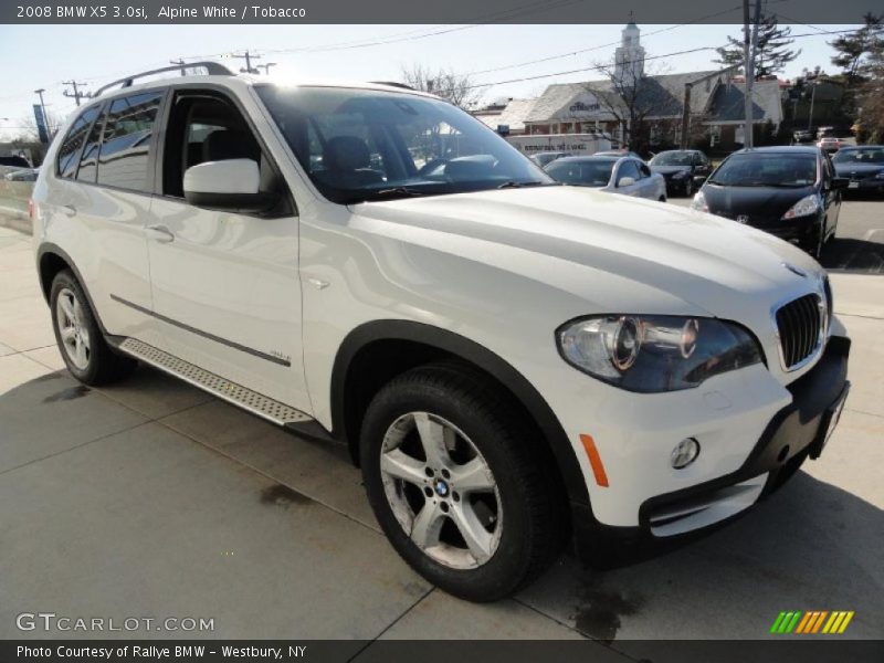 Alpine White / Tobacco 2008 BMW X5 3.0si