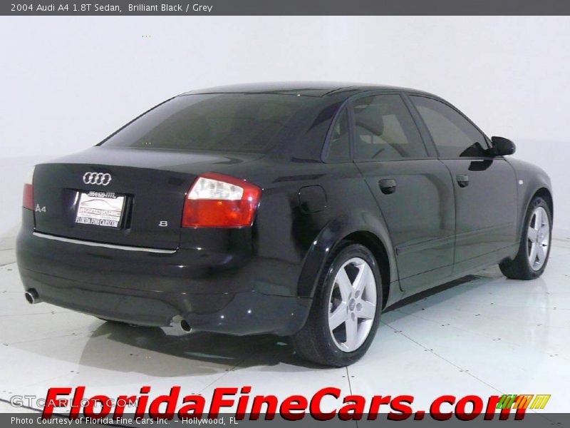Brilliant Black / Grey 2004 Audi A4 1.8T Sedan