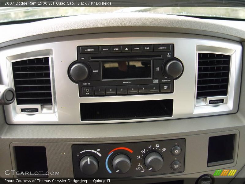 Black / Khaki Beige 2007 Dodge Ram 1500 SLT Quad Cab