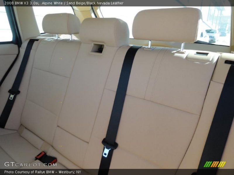 Alpine White / Sand Beige/Black Nevada Leather 2008 BMW X3 3.0si
