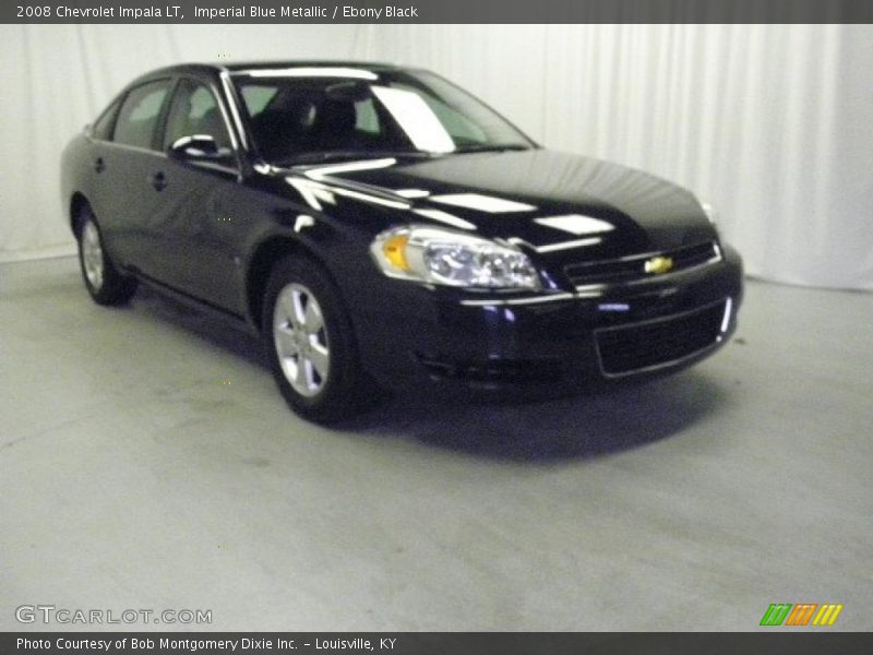 Imperial Blue Metallic / Ebony Black 2008 Chevrolet Impala LT