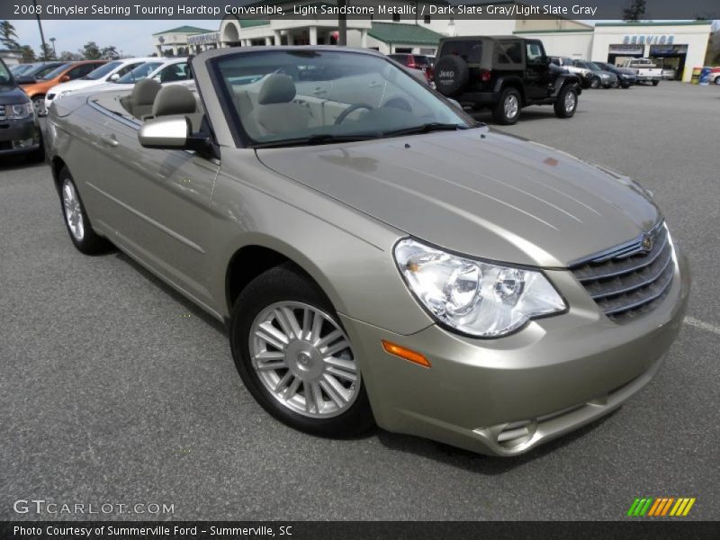 Light Sandstone Metallic / Dark Slate Gray/Light Slate Gray 2008 Chrysler Sebring Touring Hardtop Convertible