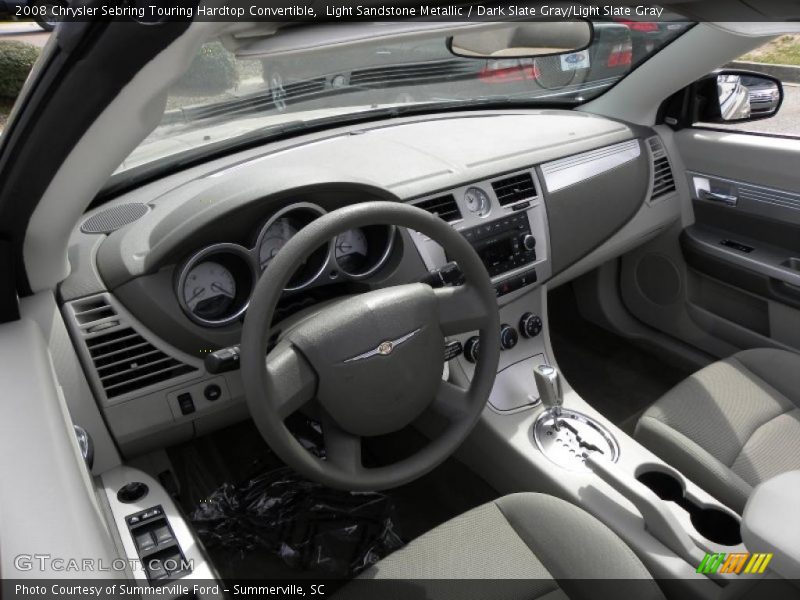 Light Sandstone Metallic / Dark Slate Gray/Light Slate Gray 2008 Chrysler Sebring Touring Hardtop Convertible