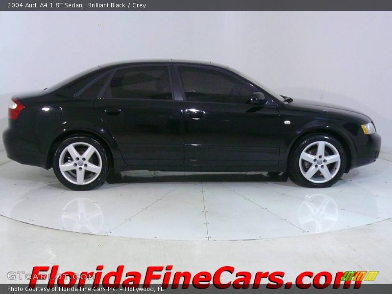 Brilliant Black / Grey 2004 Audi A4 1.8T Sedan