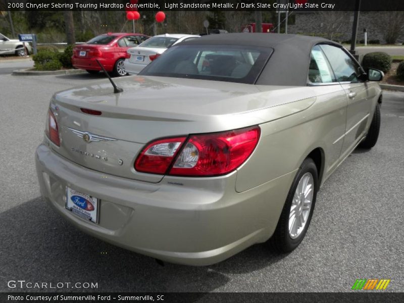 Light Sandstone Metallic / Dark Slate Gray/Light Slate Gray 2008 Chrysler Sebring Touring Hardtop Convertible