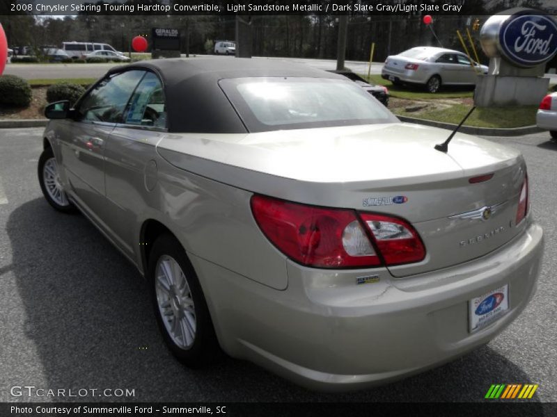 Light Sandstone Metallic / Dark Slate Gray/Light Slate Gray 2008 Chrysler Sebring Touring Hardtop Convertible