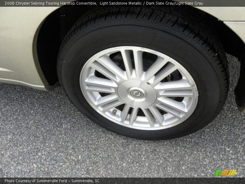 Light Sandstone Metallic / Dark Slate Gray/Light Slate Gray 2008 Chrysler Sebring Touring Hardtop Convertible