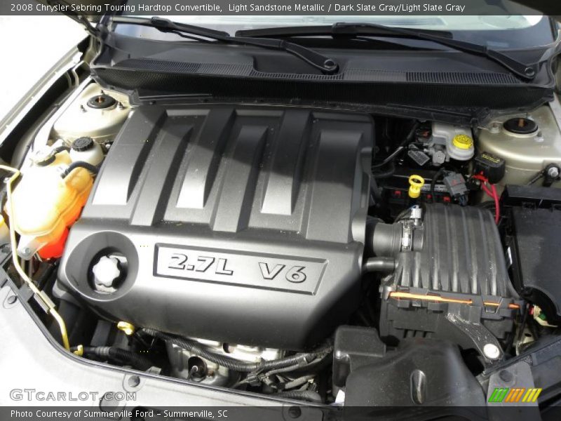 Light Sandstone Metallic / Dark Slate Gray/Light Slate Gray 2008 Chrysler Sebring Touring Hardtop Convertible