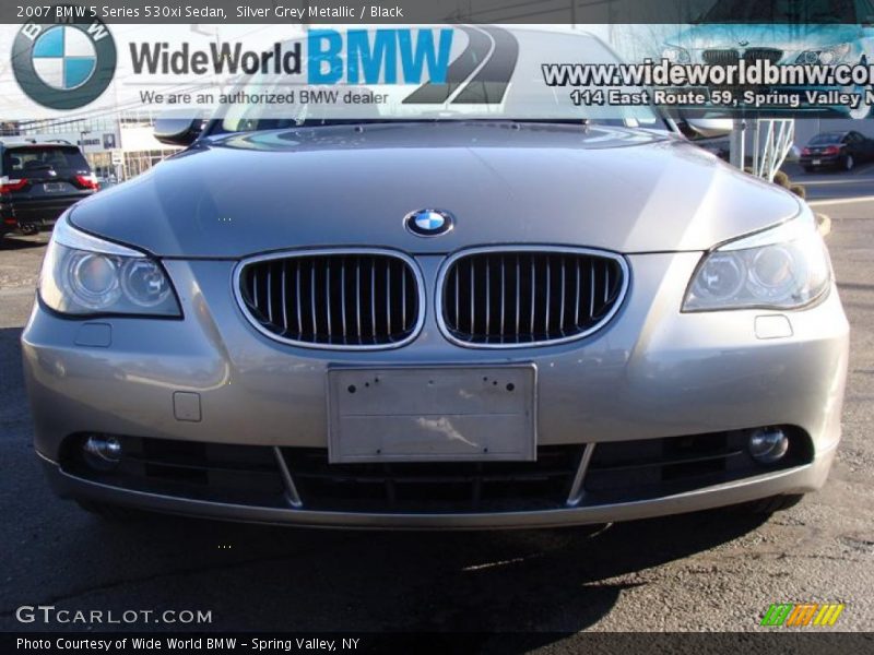 Silver Grey Metallic / Black 2007 BMW 5 Series 530xi Sedan