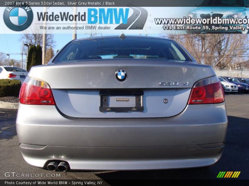 Silver Grey Metallic / Black 2007 BMW 5 Series 530xi Sedan