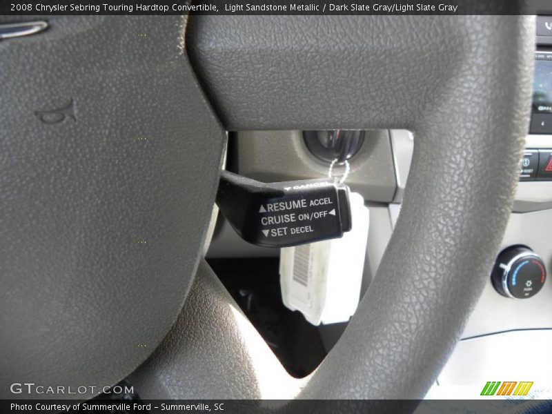 Light Sandstone Metallic / Dark Slate Gray/Light Slate Gray 2008 Chrysler Sebring Touring Hardtop Convertible