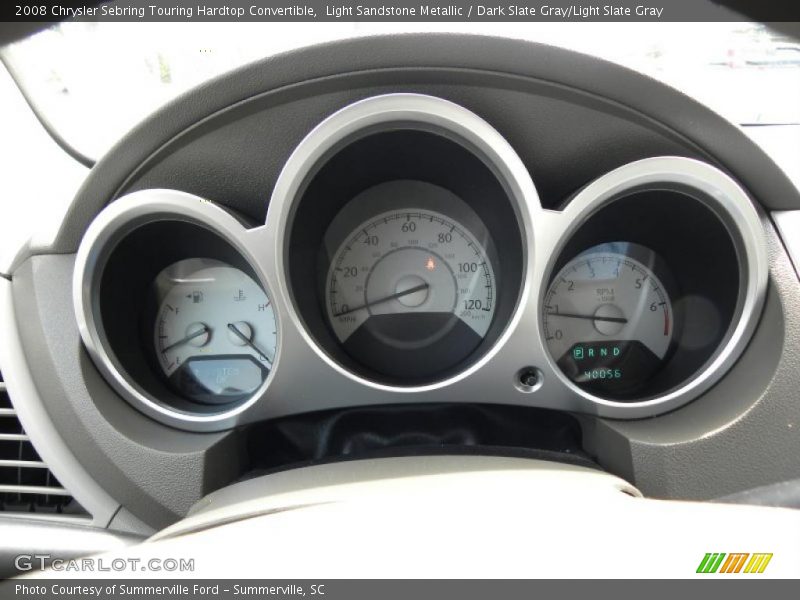Light Sandstone Metallic / Dark Slate Gray/Light Slate Gray 2008 Chrysler Sebring Touring Hardtop Convertible