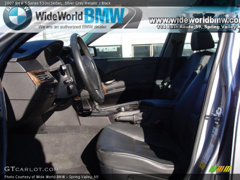 Silver Grey Metallic / Black 2007 BMW 5 Series 530xi Sedan