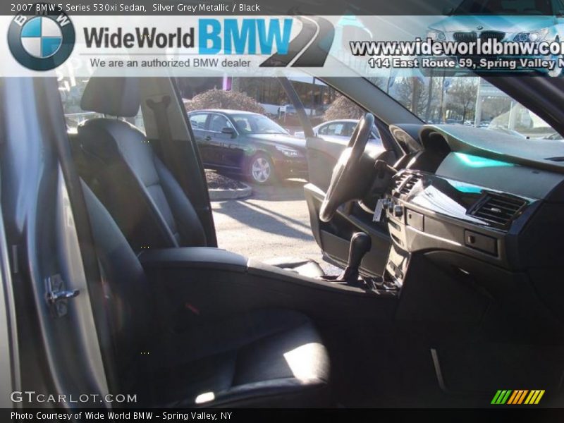 Silver Grey Metallic / Black 2007 BMW 5 Series 530xi Sedan