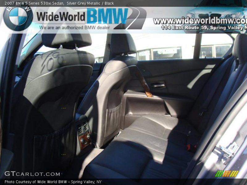 Silver Grey Metallic / Black 2007 BMW 5 Series 530xi Sedan