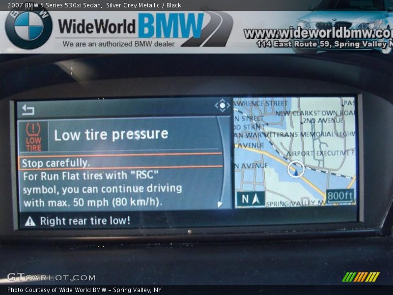 Silver Grey Metallic / Black 2007 BMW 5 Series 530xi Sedan