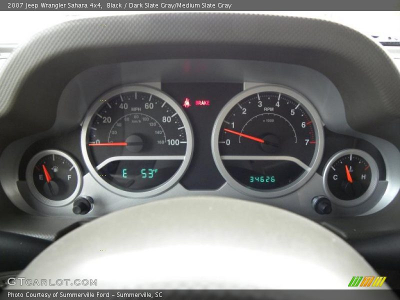 Black / Dark Slate Gray/Medium Slate Gray 2007 Jeep Wrangler Sahara 4x4