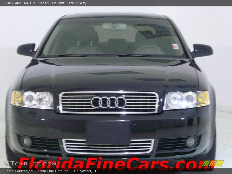 Brilliant Black / Grey 2004 Audi A4 1.8T Sedan