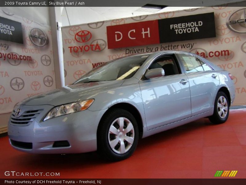 Sky Blue Pearl / Ash 2009 Toyota Camry LE