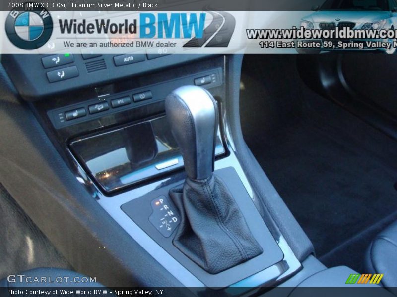Titanium Silver Metallic / Black 2008 BMW X3 3.0si