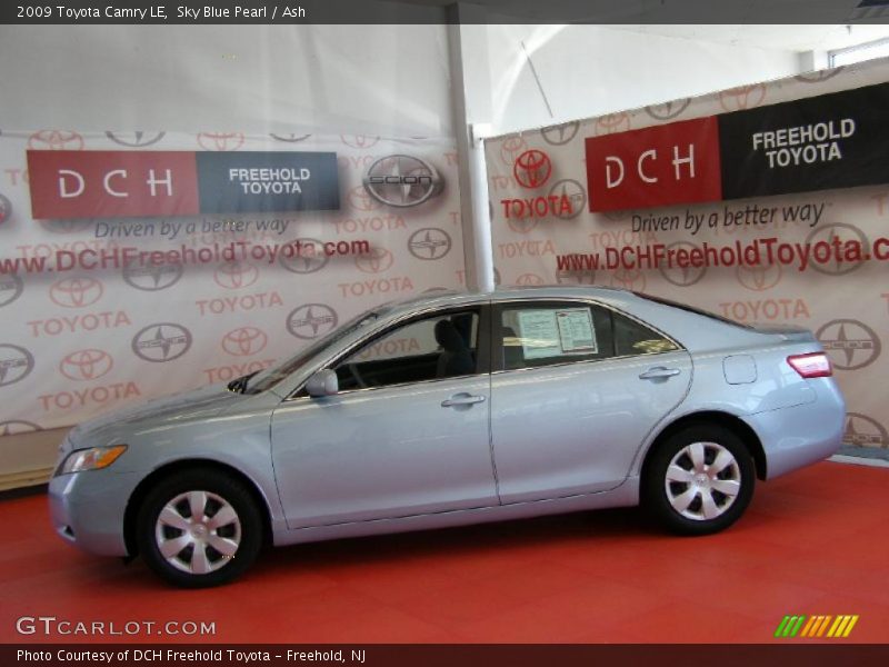 Sky Blue Pearl / Ash 2009 Toyota Camry LE