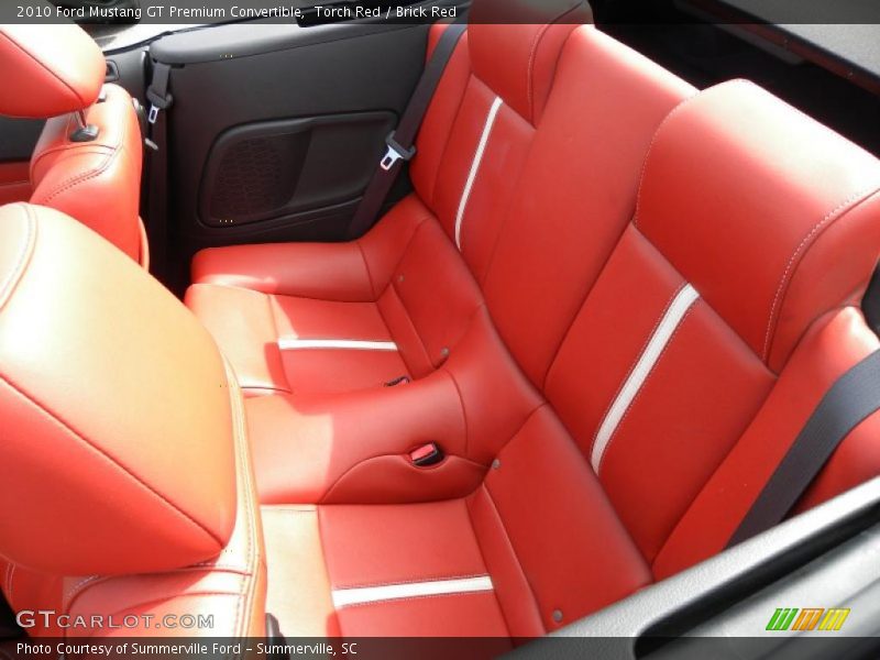  2010 Mustang GT Premium Convertible Brick Red Interior