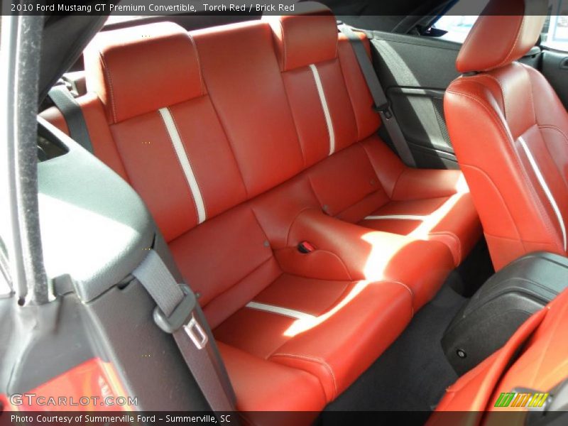  2010 Mustang GT Premium Convertible Brick Red Interior