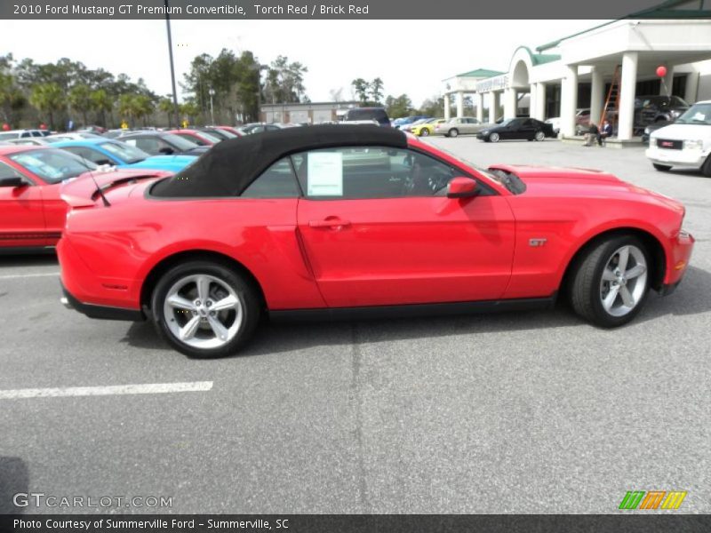 Torch Red / Brick Red 2010 Ford Mustang GT Premium Convertible