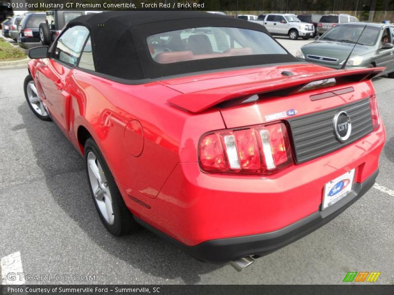 Torch Red / Brick Red 2010 Ford Mustang GT Premium Convertible