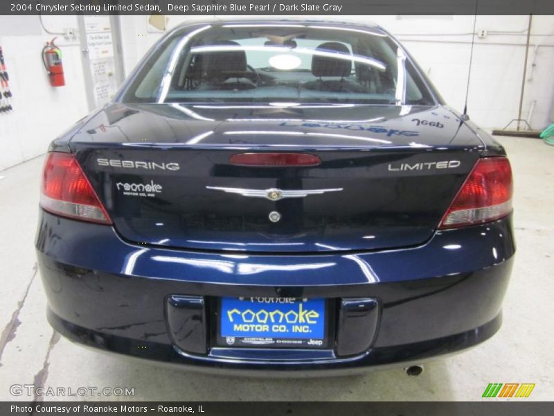 Deep Sapphire Blue Pearl / Dark Slate Gray 2004 Chrysler Sebring Limited Sedan