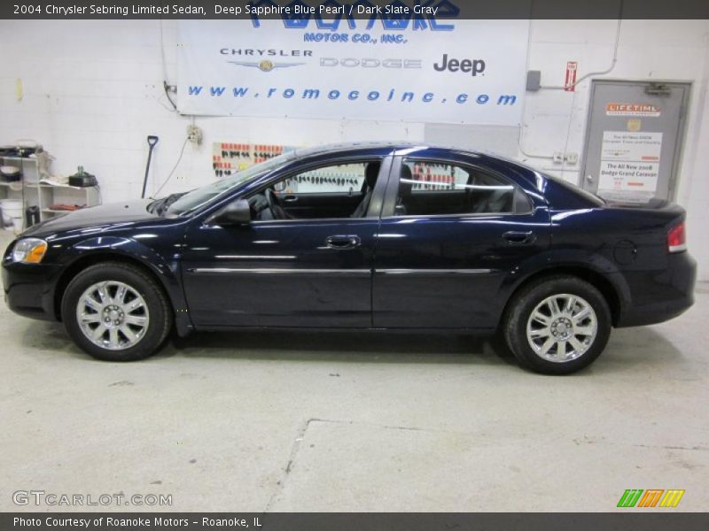 Deep Sapphire Blue Pearl / Dark Slate Gray 2004 Chrysler Sebring Limited Sedan