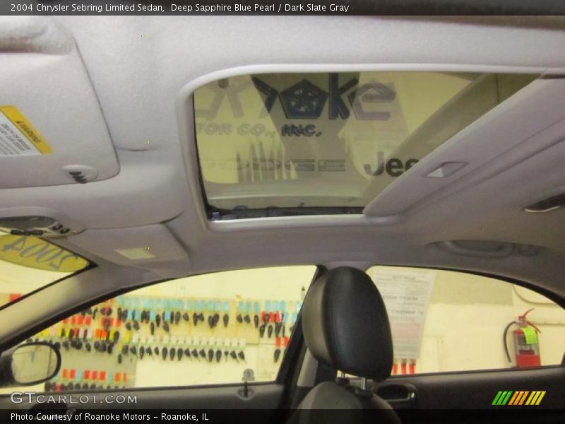 Deep Sapphire Blue Pearl / Dark Slate Gray 2004 Chrysler Sebring Limited Sedan