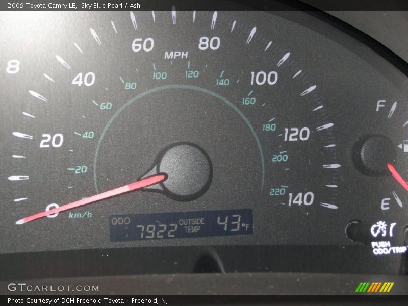 Sky Blue Pearl / Ash 2009 Toyota Camry LE