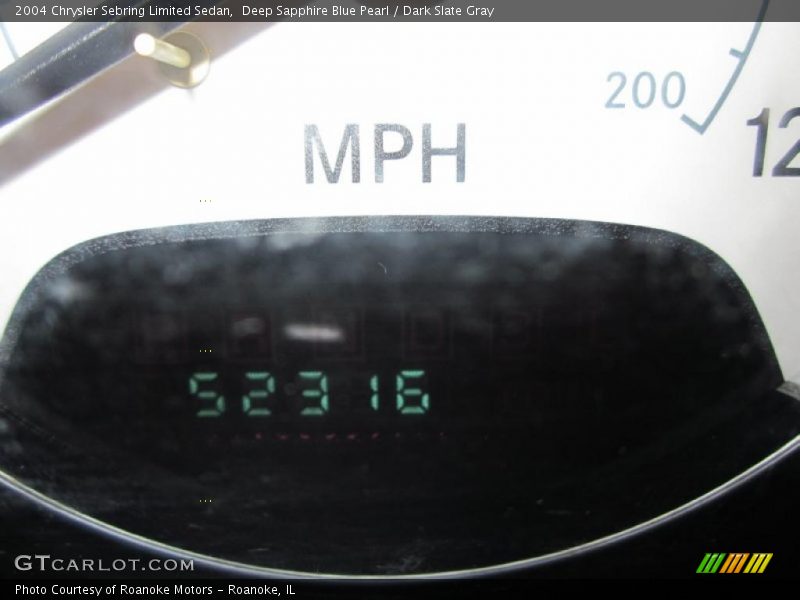 Deep Sapphire Blue Pearl / Dark Slate Gray 2004 Chrysler Sebring Limited Sedan