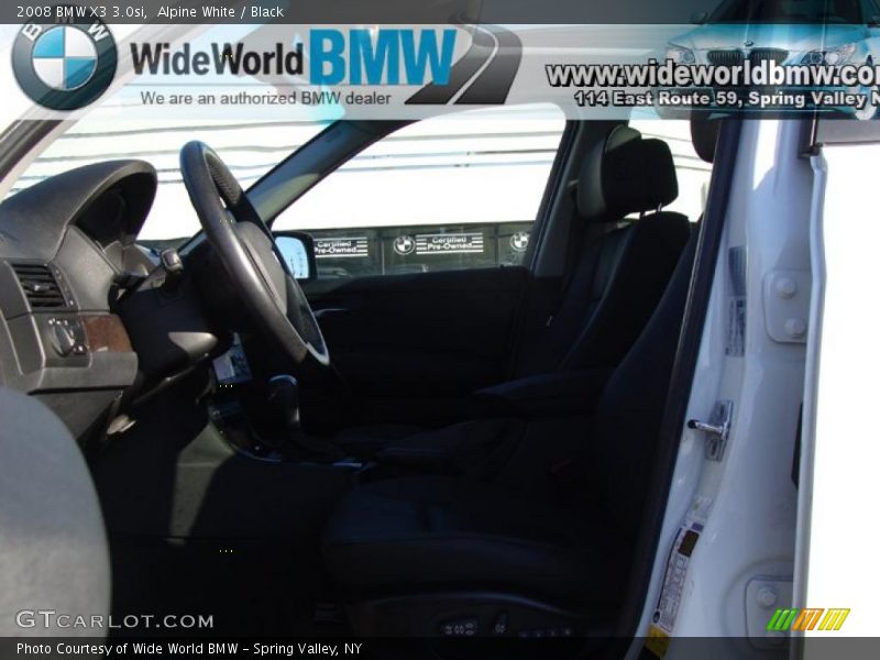 Alpine White / Black 2008 BMW X3 3.0si